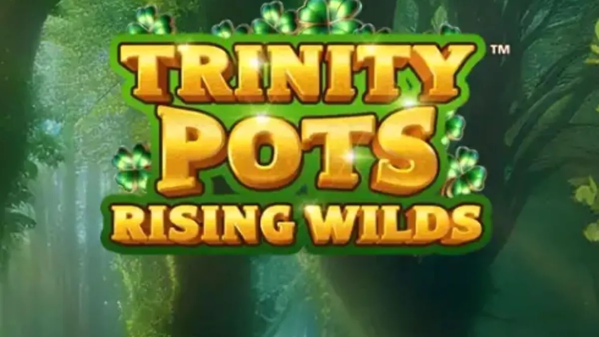 Trinity Pots Rising Wilds slot machine interface with Irish theme